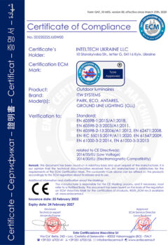 Certificate (CE)